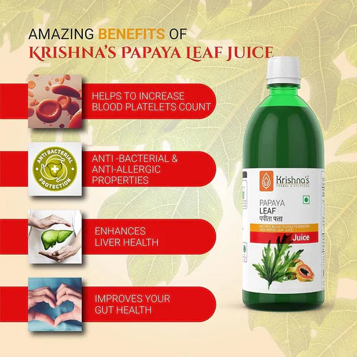 Krishna's Herbal & Ayurveda Papaya Leaf Juice
