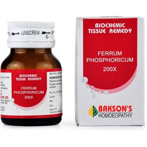 Bak-son’s Ferrum Phos-phoricum Biochemic Tablets – Homeopathic Supplement