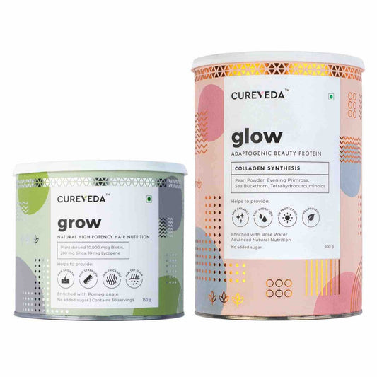 Cureveda Glow & Grow Combo