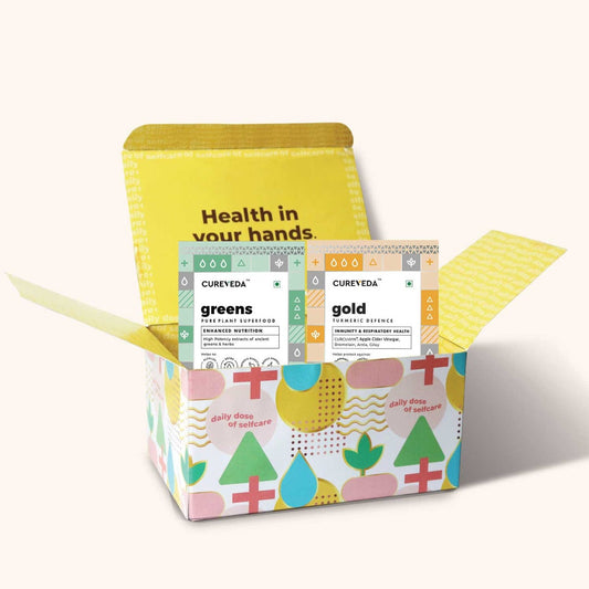 Cureveda Greens & Gold Wellness Combo – Natural Immunity & Vitality Support